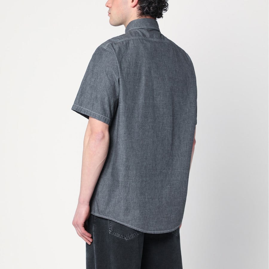 Maison Margiela Camicia grigia in cotone, view 3
