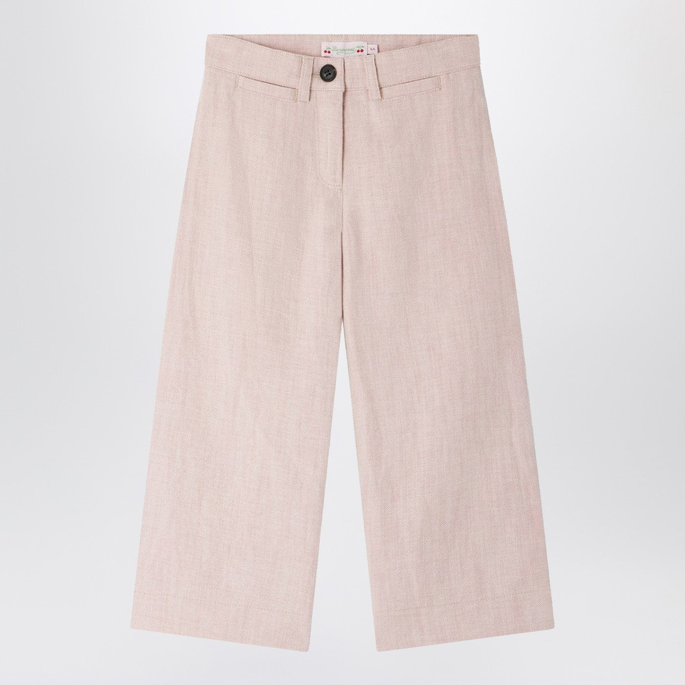 BONPOINT Pantalone Gersande rosa in misto lino