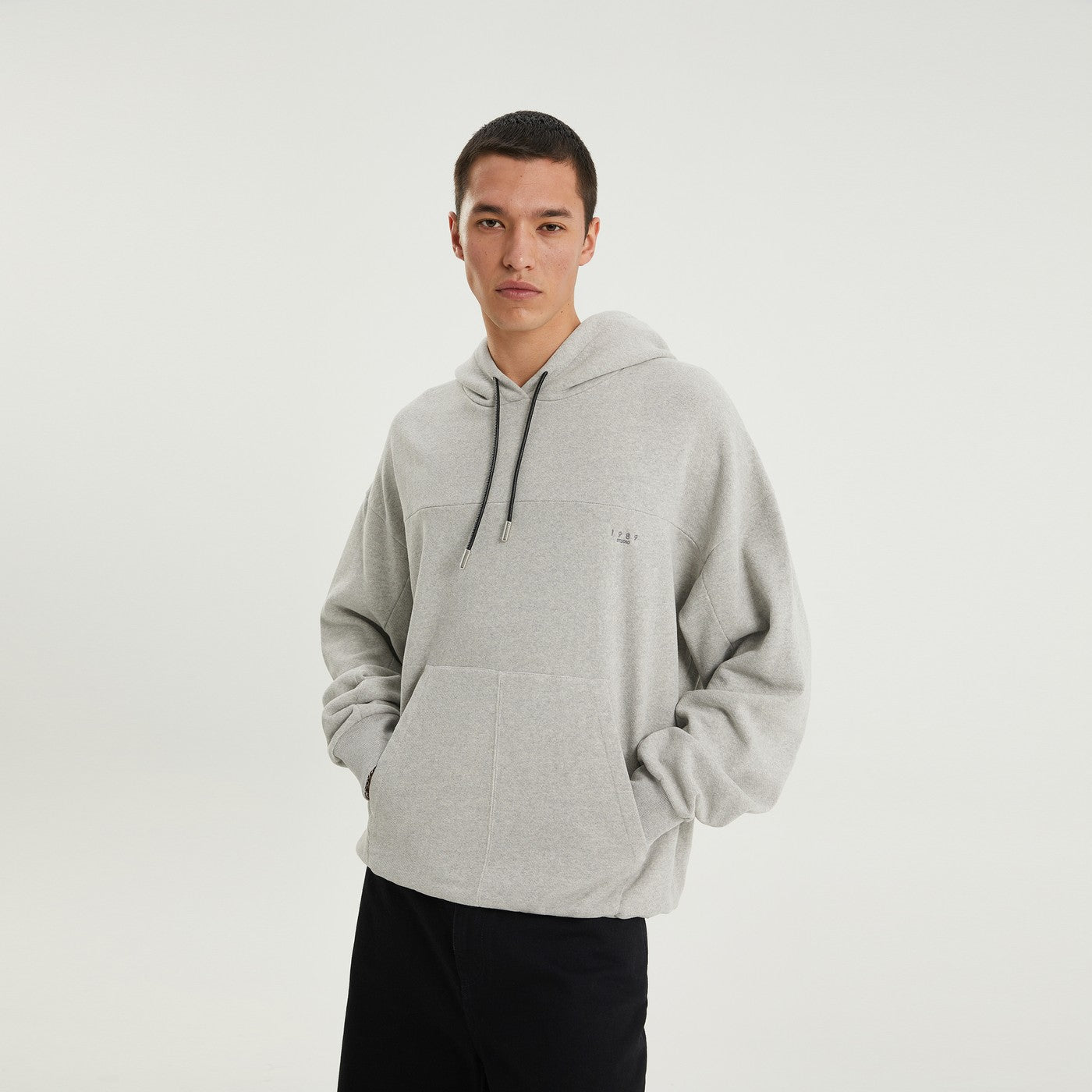 1989 STUDIO Felpa JP Melange Grey
