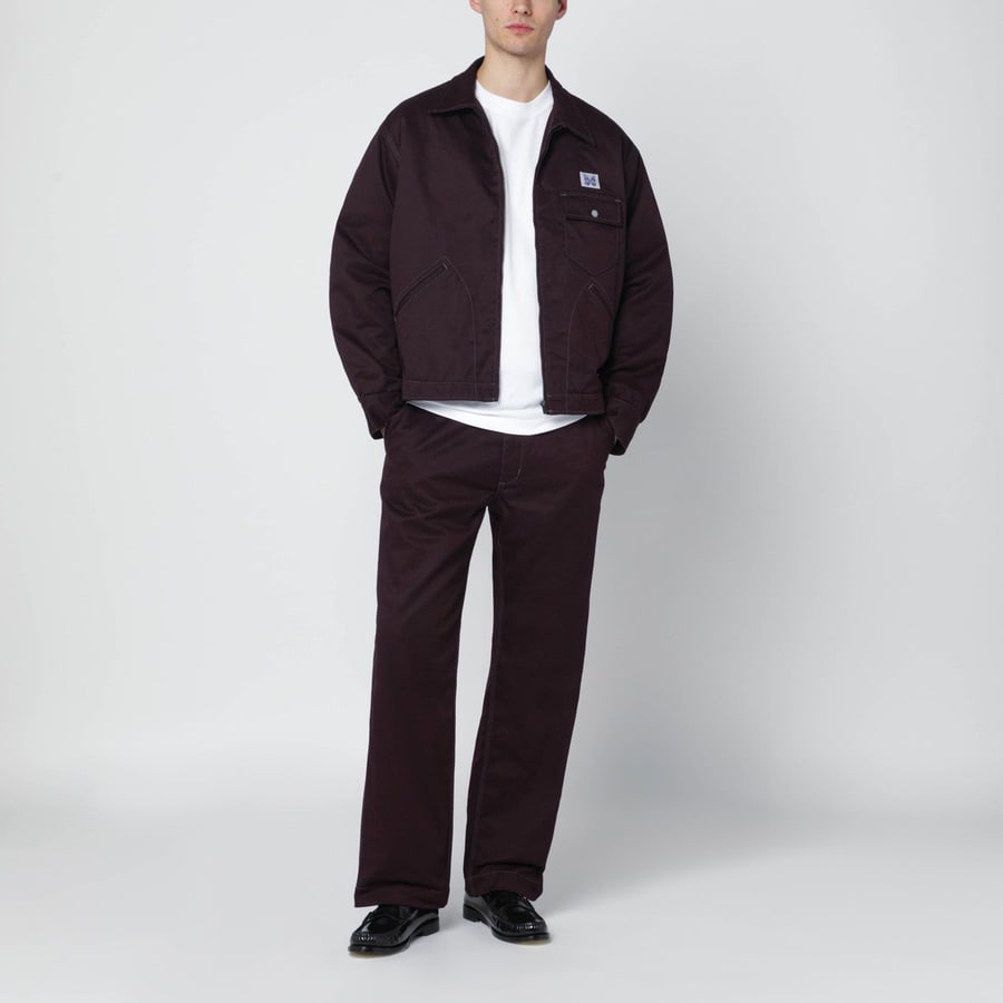 NEEDLES Giacca camicia con zip burgundy, view 2