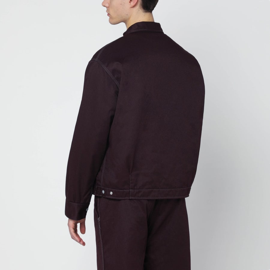 NEEDLES Giacca camicia con zip burgundy, view 3