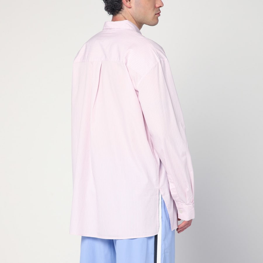 TEKLA Camicia pigiama rosa a righe, view 3