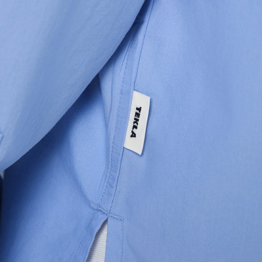 TEKLA Camicia pigiama blu fiordaliso, view 4