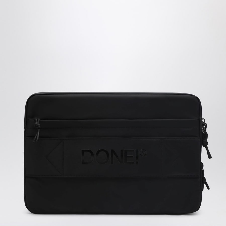 DONE! Laptop case nera in nylon, view 3