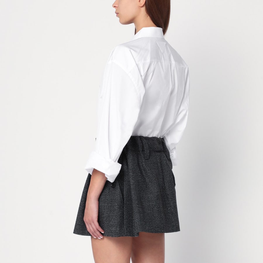 Prada Camicia bianca in popeline, view 3