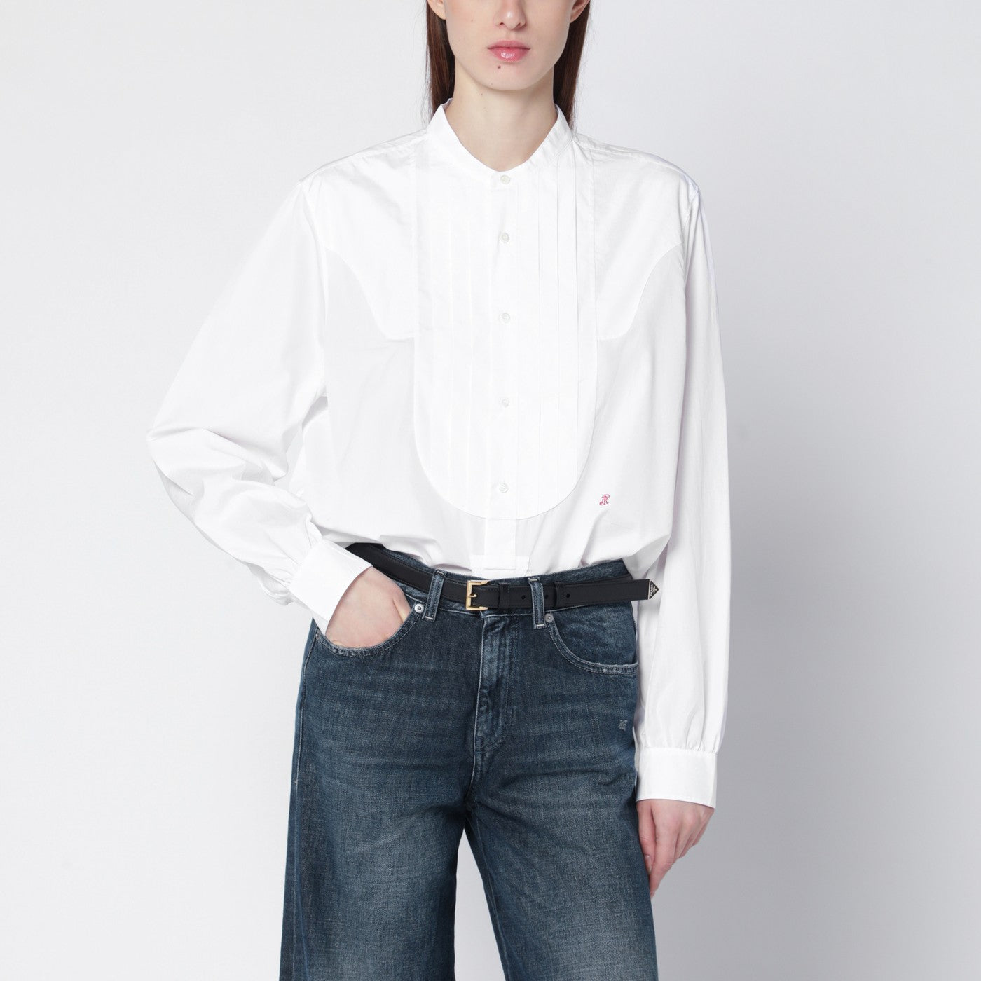 Prada Camicia bianca in tela cotone