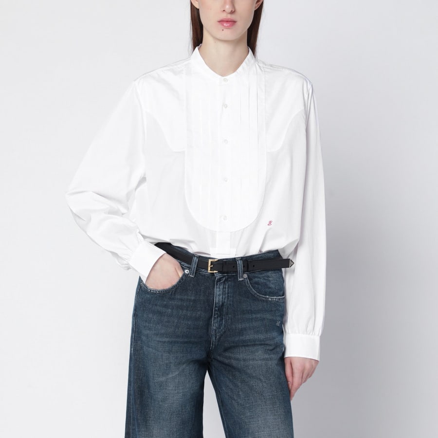 Prada Camicia bianca in tela cotone