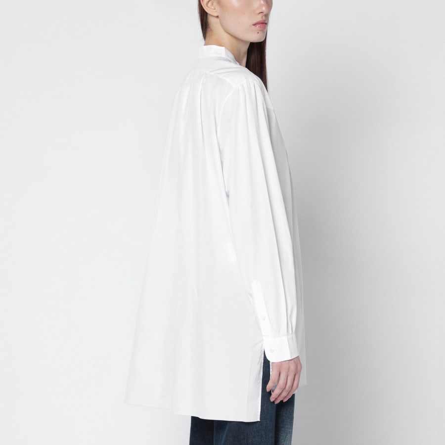 Prada Camicia bianca in tela cotone, view 3