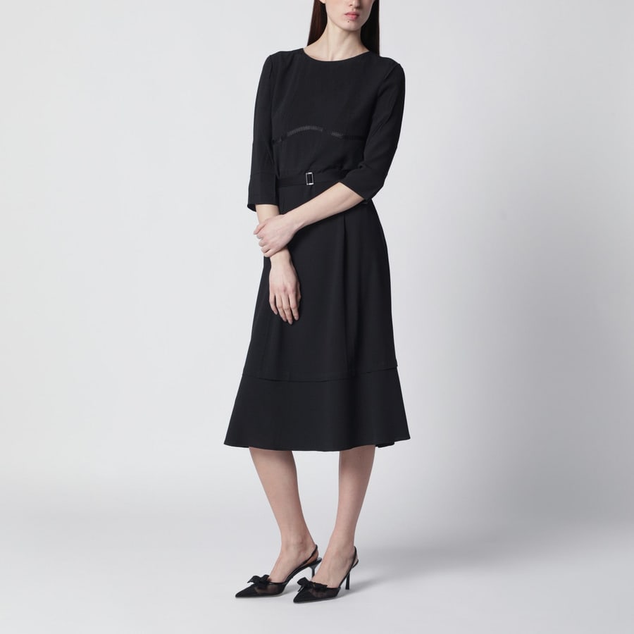 Prada Abito nero in misto seta