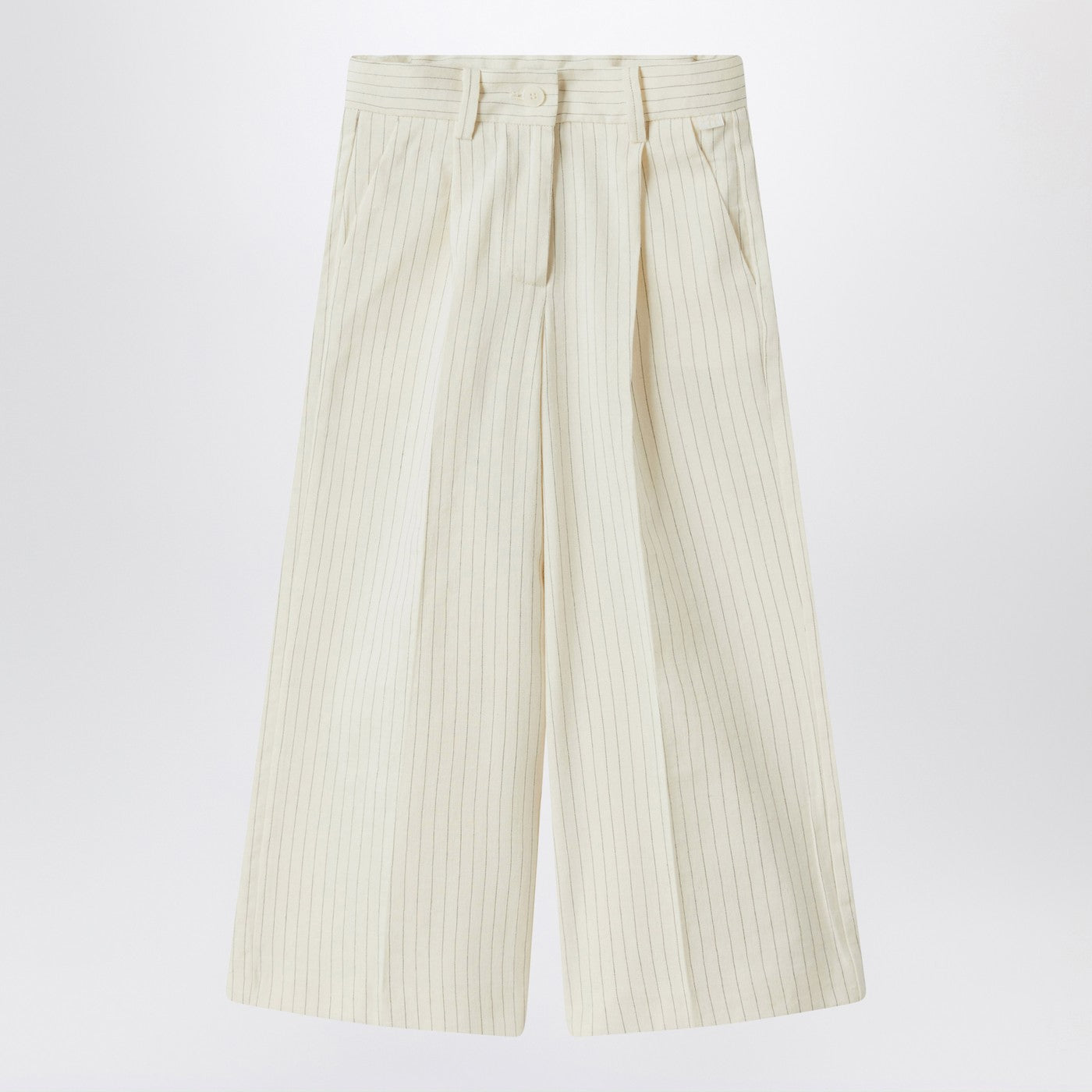 IL GUFO Pantalone in cotone gessato