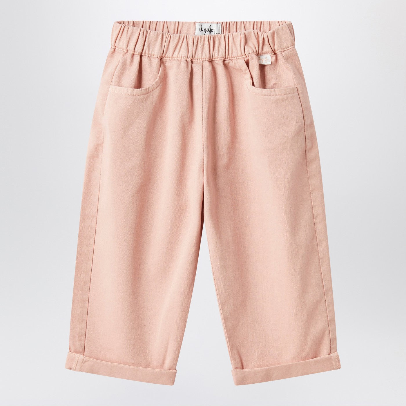 IL GUFO Pantalone rosa in cotone