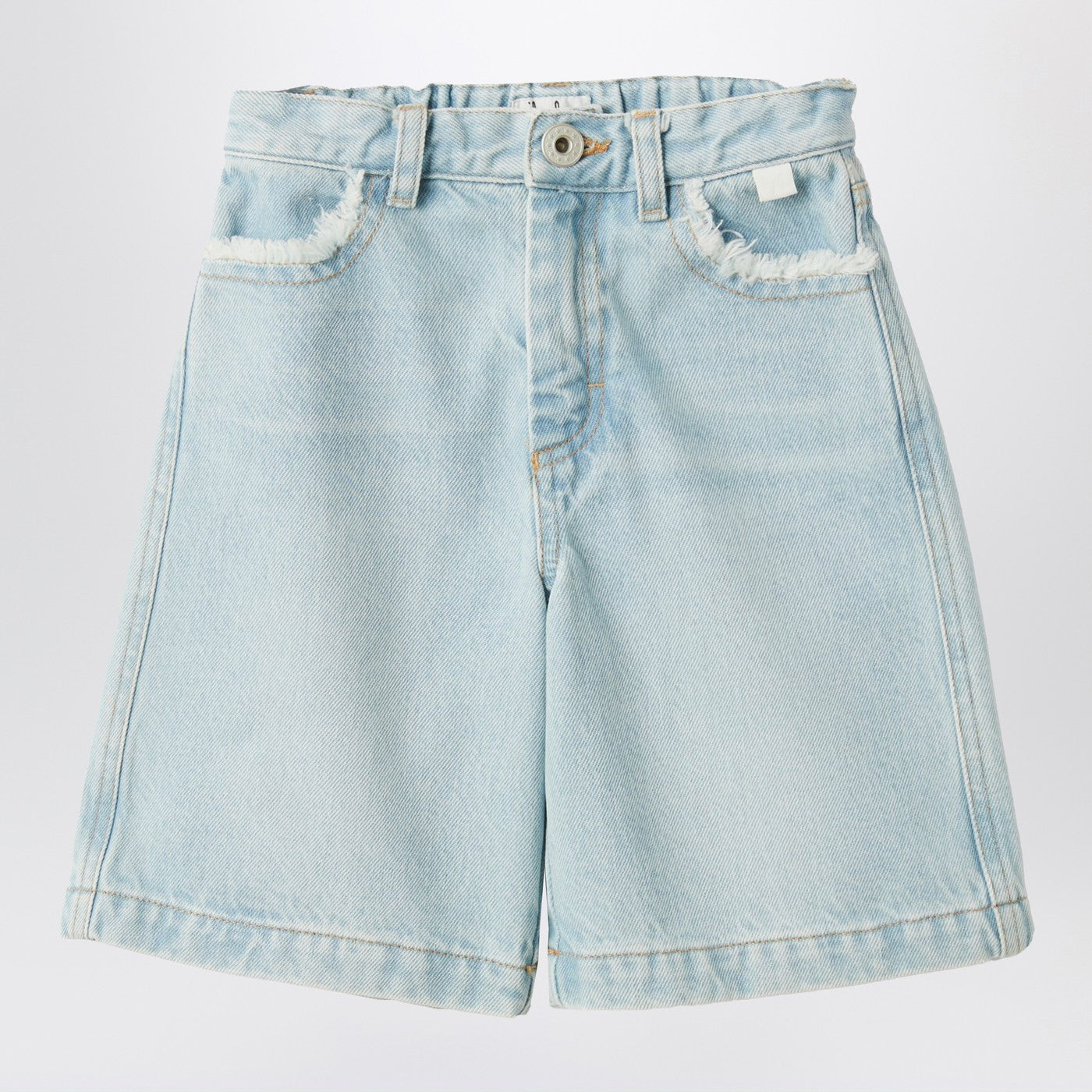 IL GUFO Bermuda blu chiaro in denim
