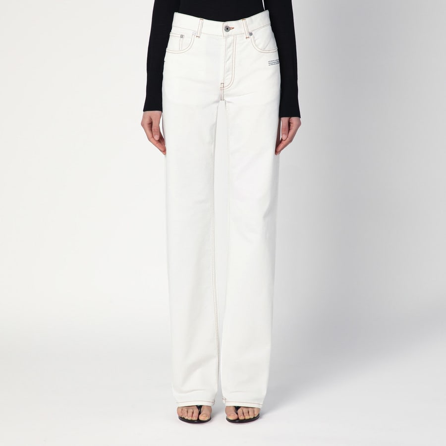 Off-White Jeans bianco in denim