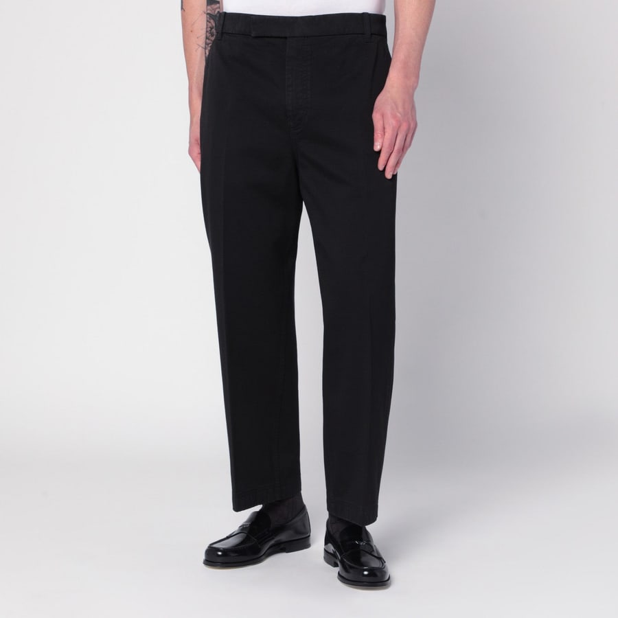 Thom Browne Pantaloni neri in cotone
