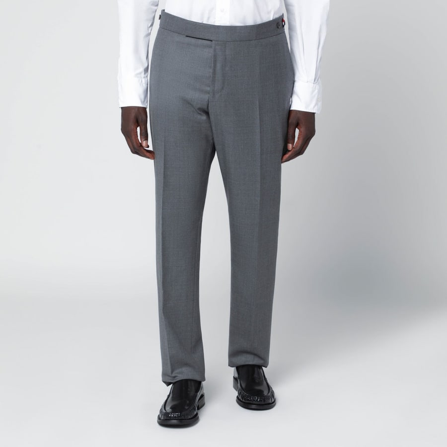 Thom Browne Pantalone grigio in lana