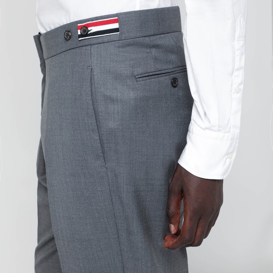 Thom Browne Pantalone grigio in lana, view 5