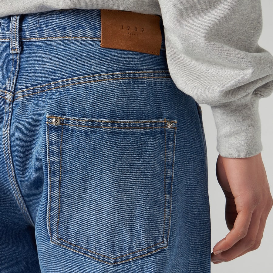 1989 STUDIO Pantaloni in denim regular blu, view 5