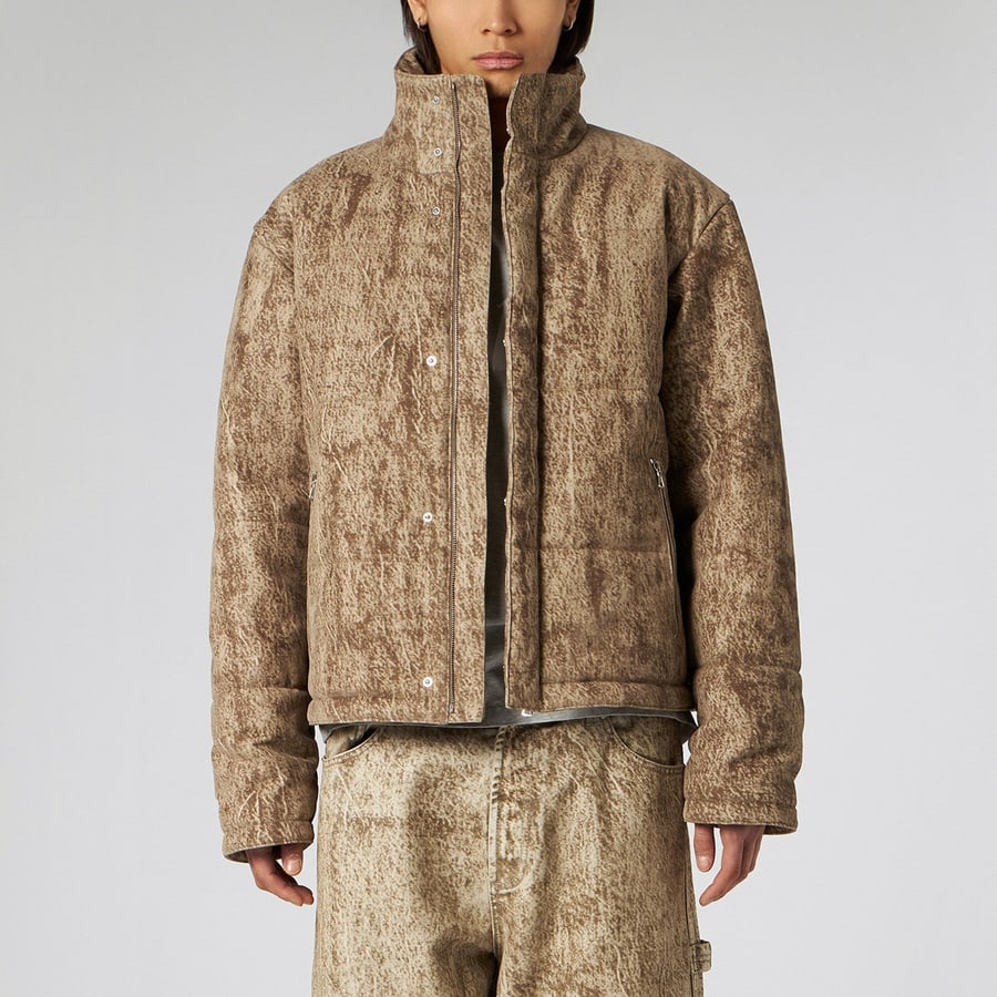 1989 STUDIO Piumino 1989 in denim stampato camo