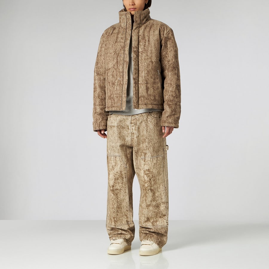 1989 STUDIO Piumino 1989 in denim stampato camo, view 2