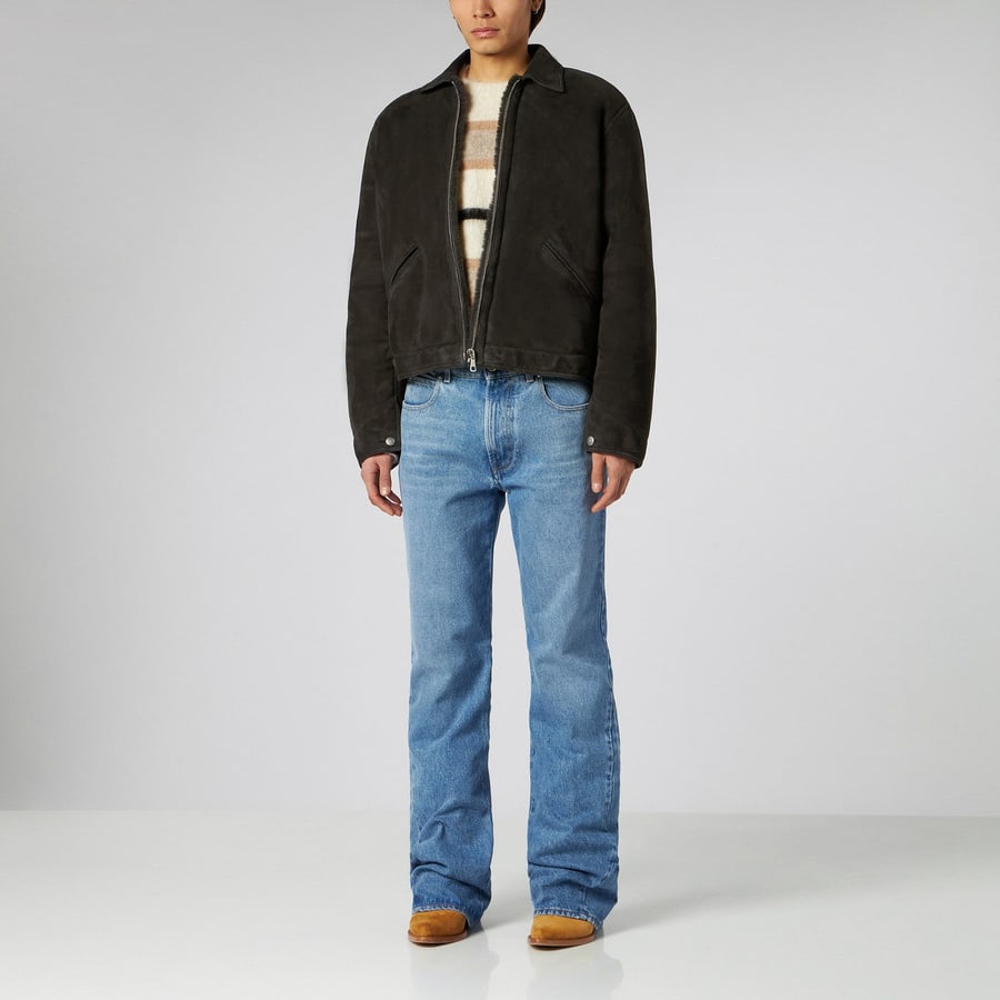1989 STUDIO Giacca shearling marrone scuro, view 2
