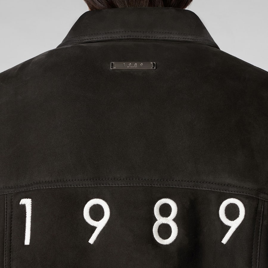 1989 STUDIO Giacca shearling marrone scuro, view 5