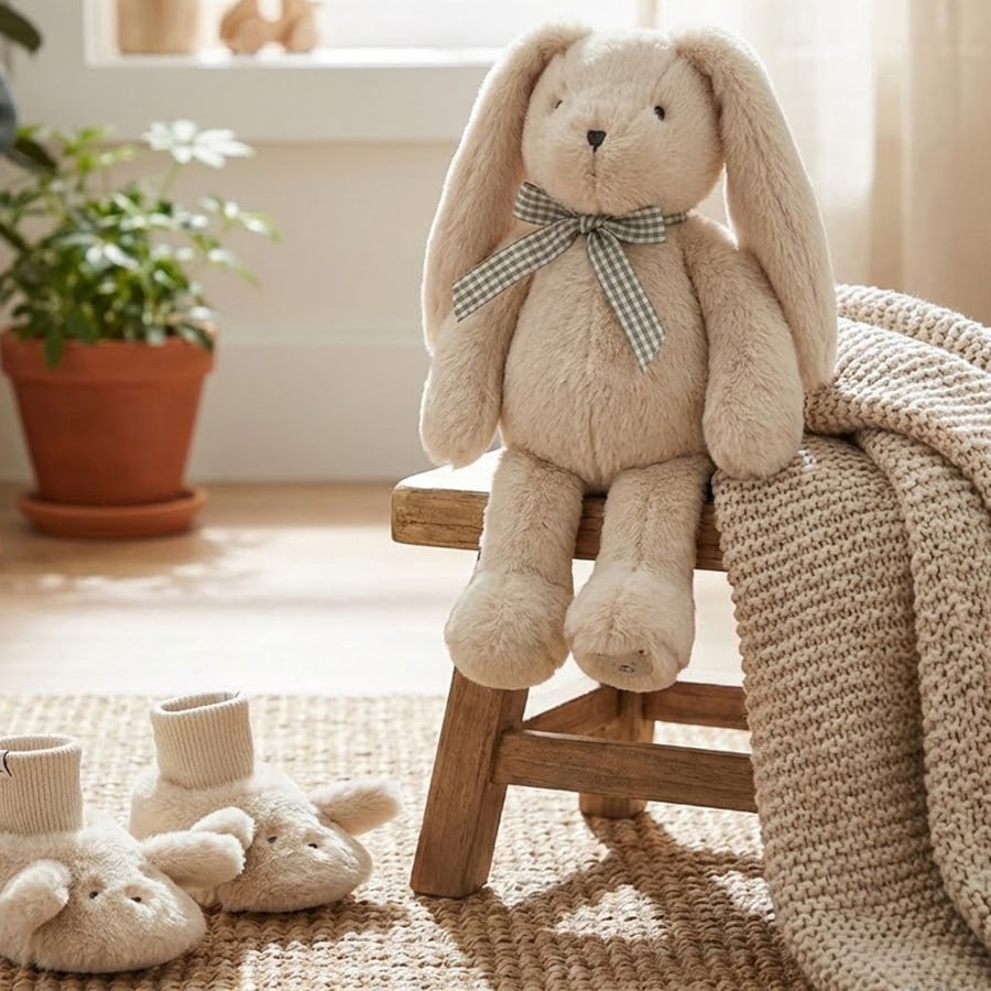 LIEWOOD Set pantofole Beth Rabbit e peluche, view 2