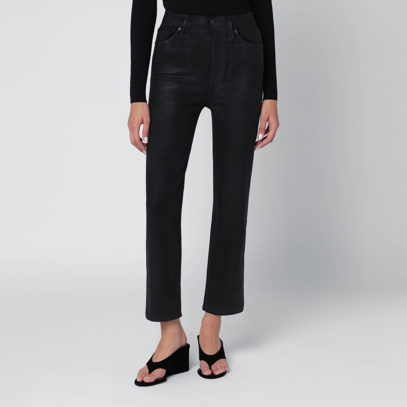 FRAME Pantaloni Le Sleek Straight neri