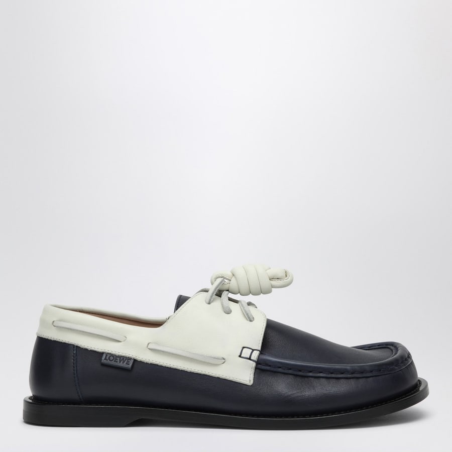 Loewe Scarpa da barca Campo navy/bianca