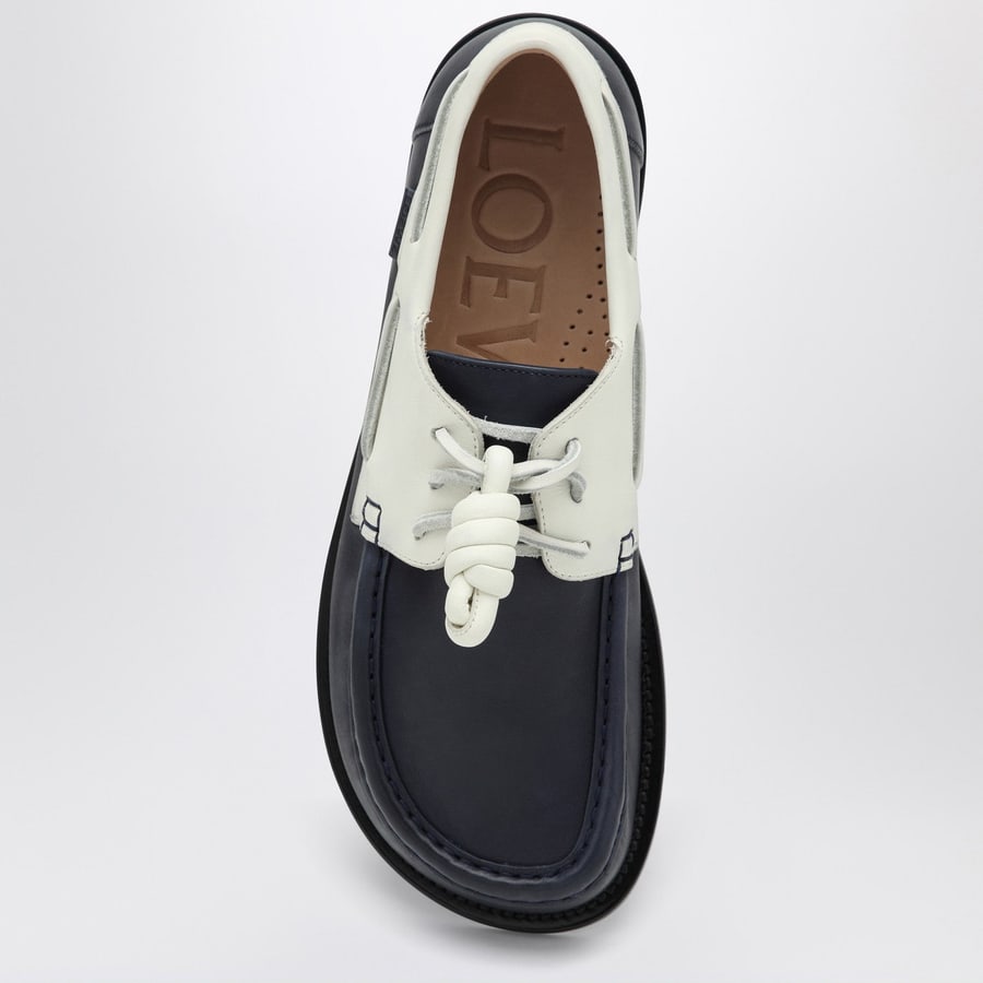 Loewe Scarpa da barca Campo navy/bianca, view 3