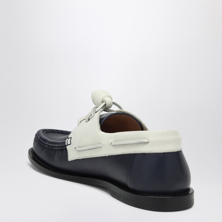 Loewe Scarpa da barca Campo navy/bianca, view 4