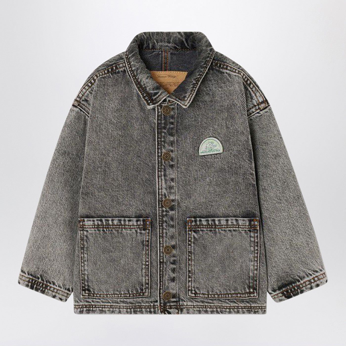 AMERICAN VINTAGE Giubbotto in jeans grigio slavato