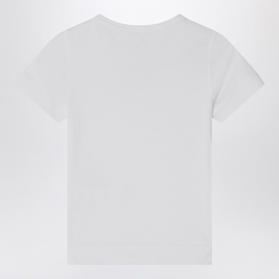 K-Way T-shirt Emel bianca con logo, view 2