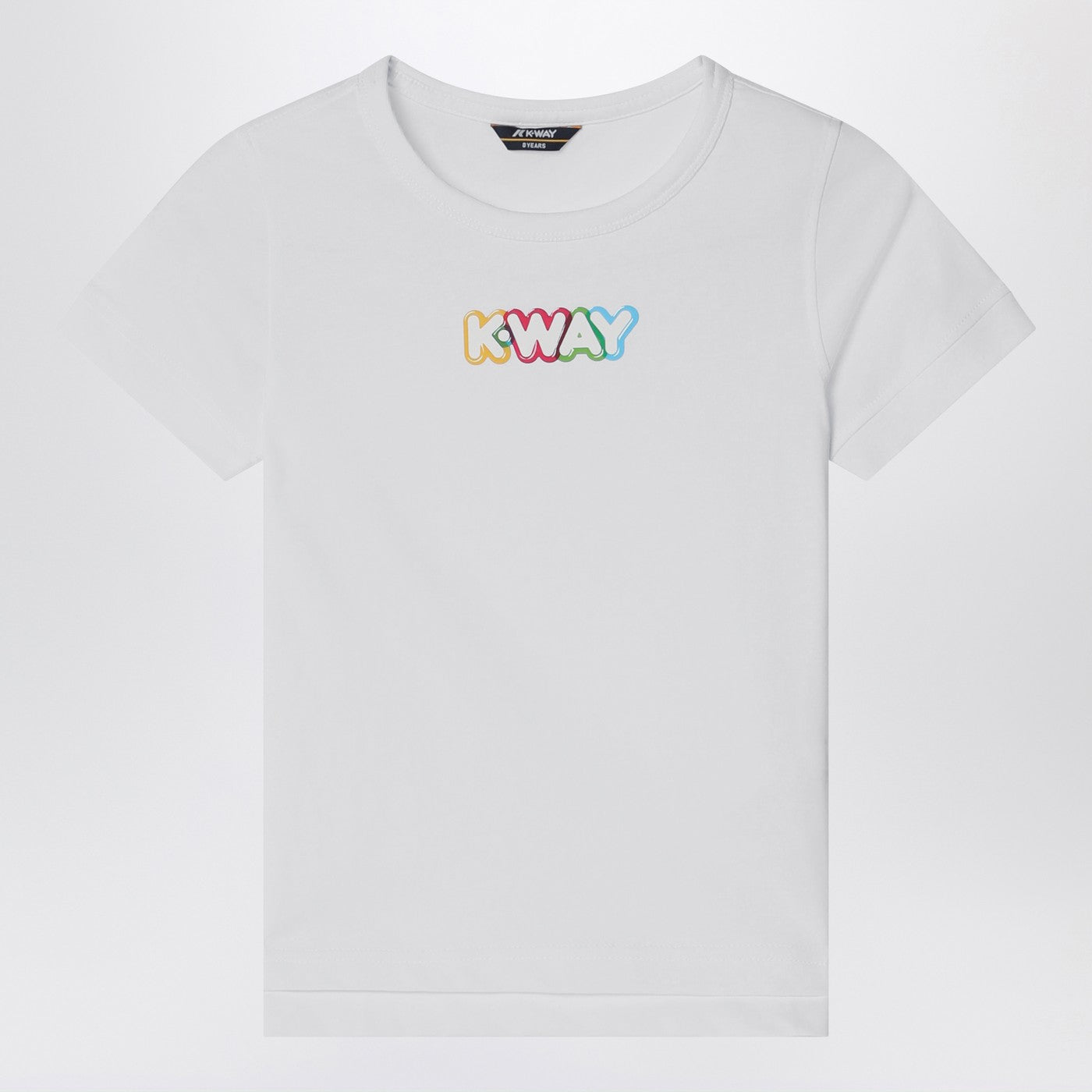 K-Way T-shirt Emel bianca con logo