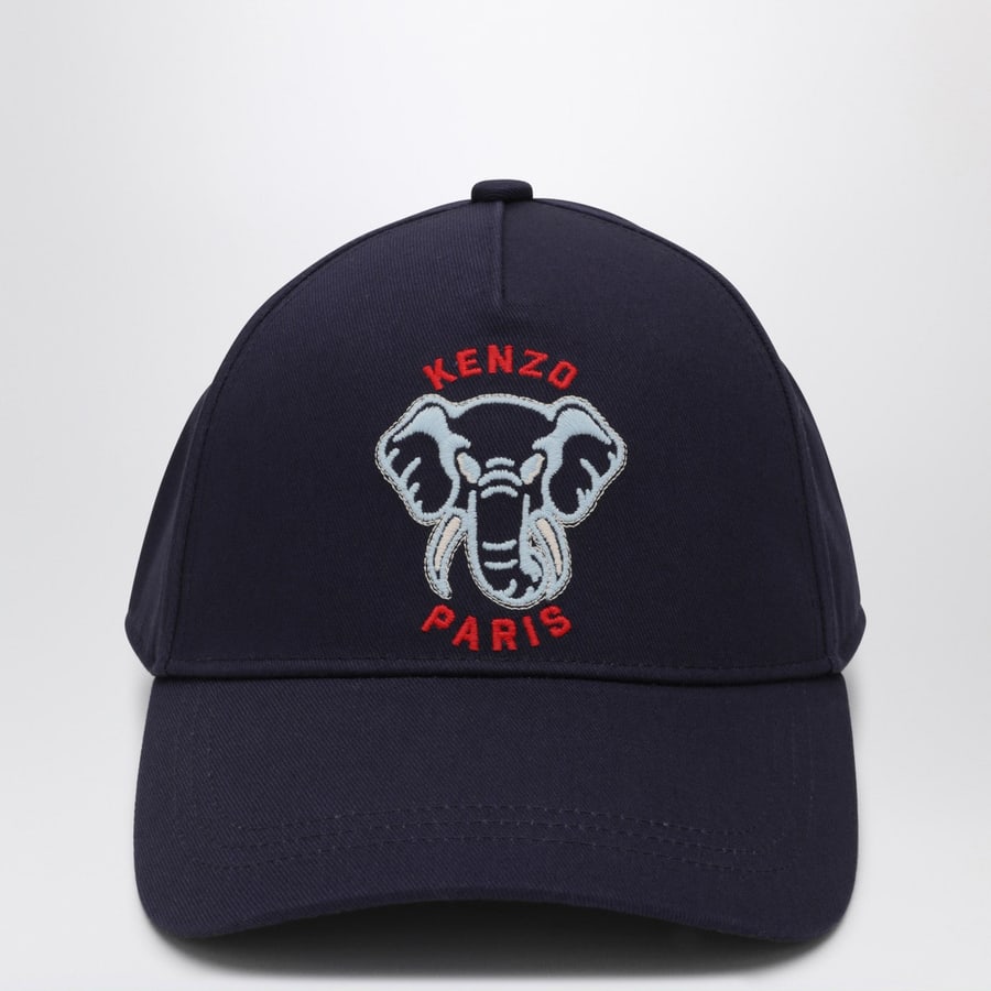 KENZO Cappello da baseball blu navy con logo