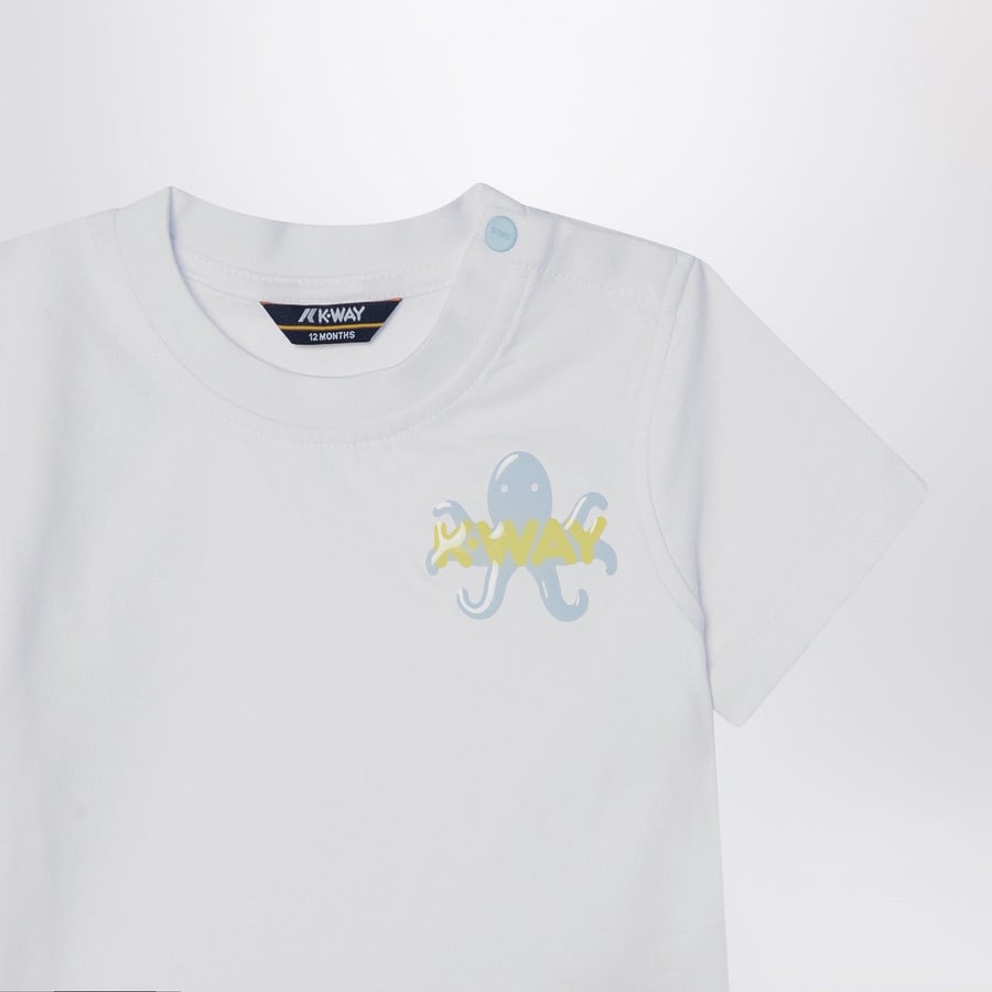 K-Way T-shirt Pete Octopus bianca, view 3