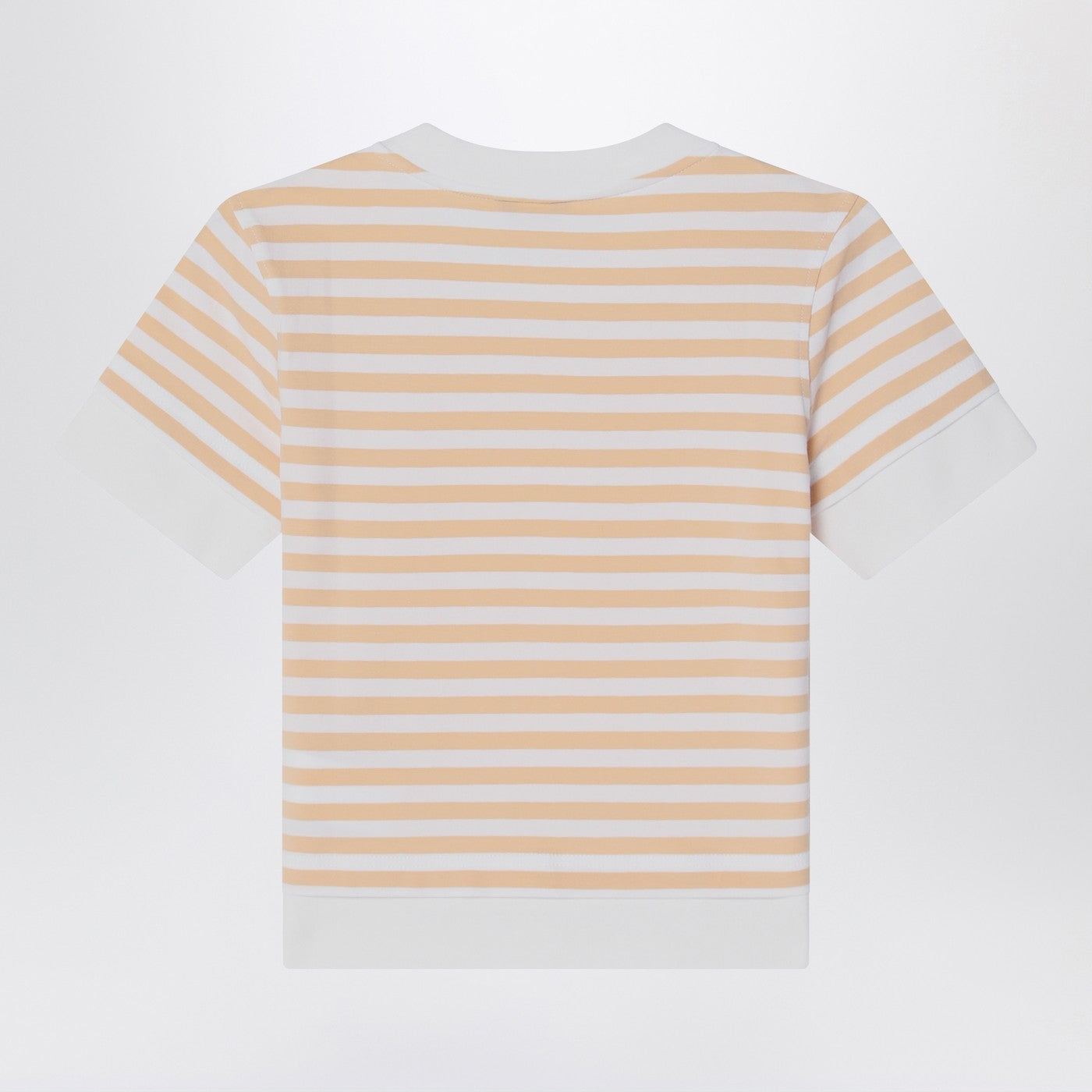 K-Way T-shirt Emel bianca/beige a righe, view 2