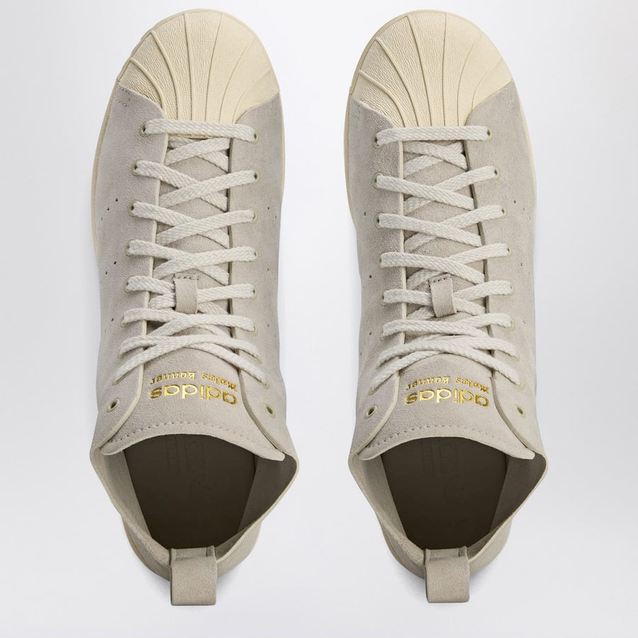 adidas by Wales Bonner Sneakers Superstar Hi Mist Stone/Wonder White/Gold Metallic, view 3