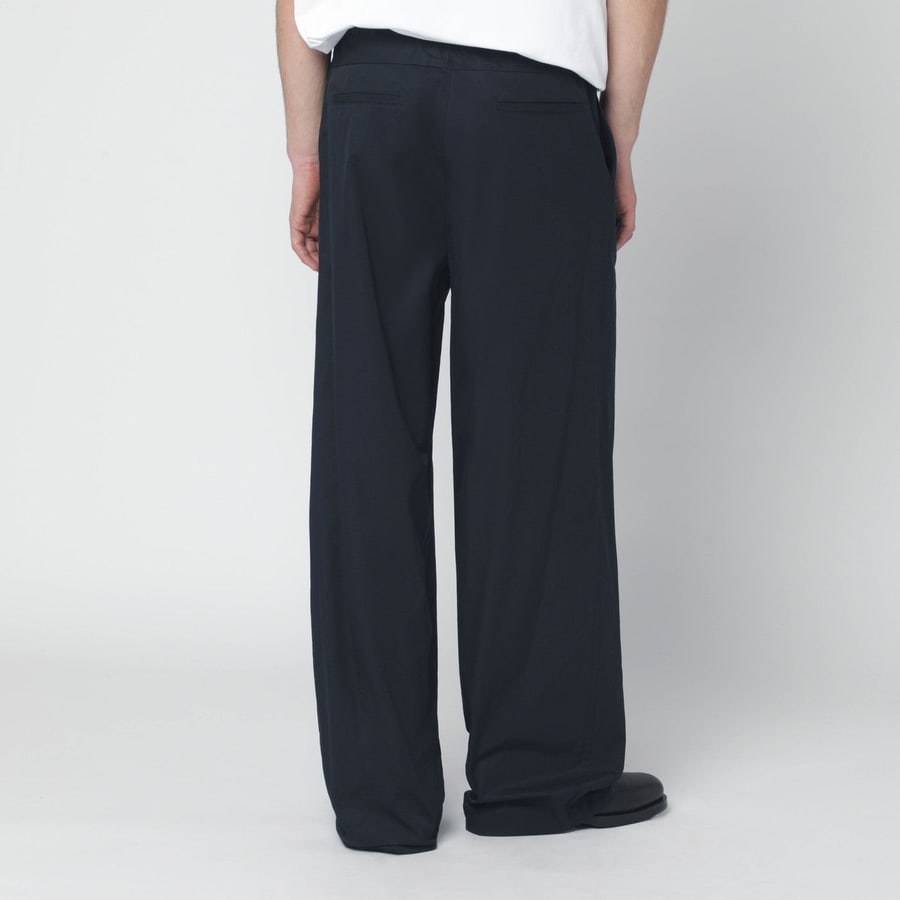 Jil Sander Pantalone blu notte in cotone, view 4