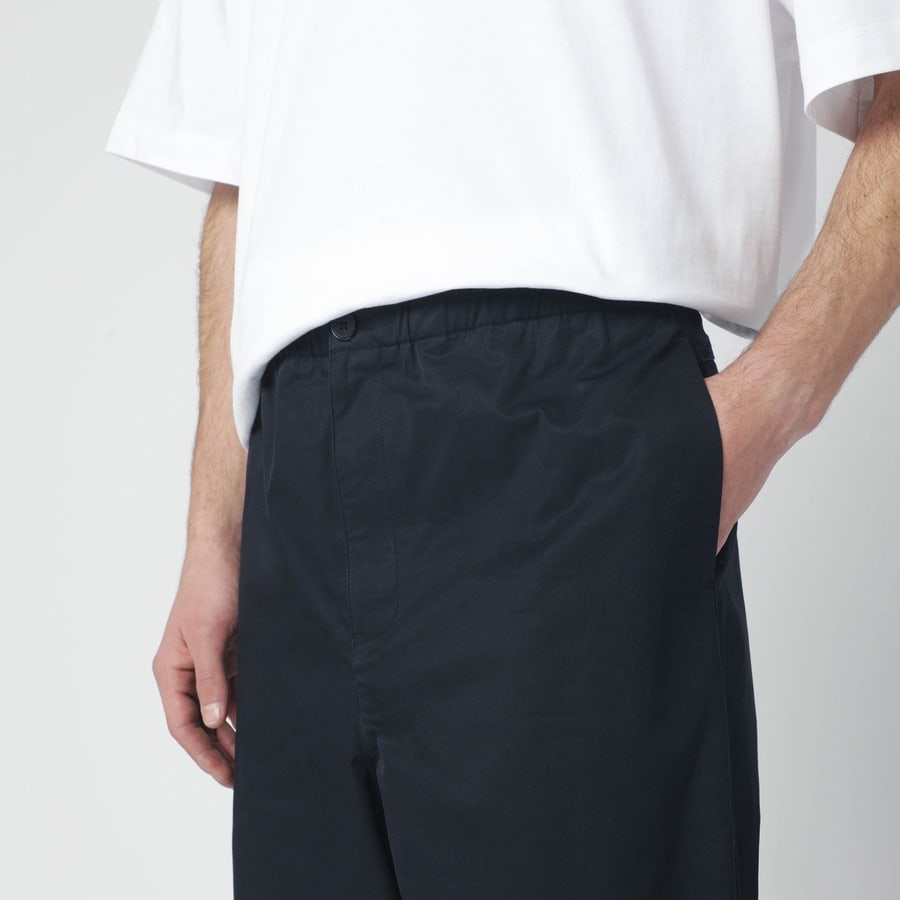 Jil Sander Pantalone blu notte in cotone, view 5