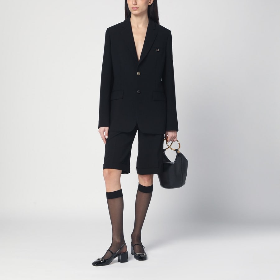 Moschino Giacca monopetto nera, view 2