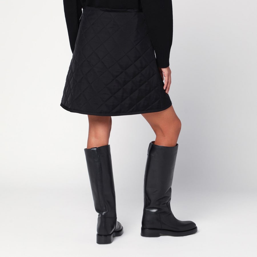 Jil Sander Gonna trapuntata nera, view 4