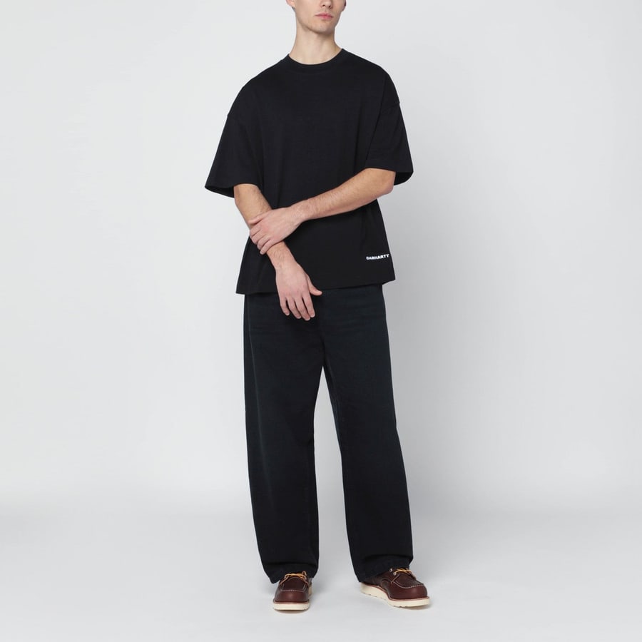 Carhartt WIP S/S Link Script T-Shirt nera, view 2