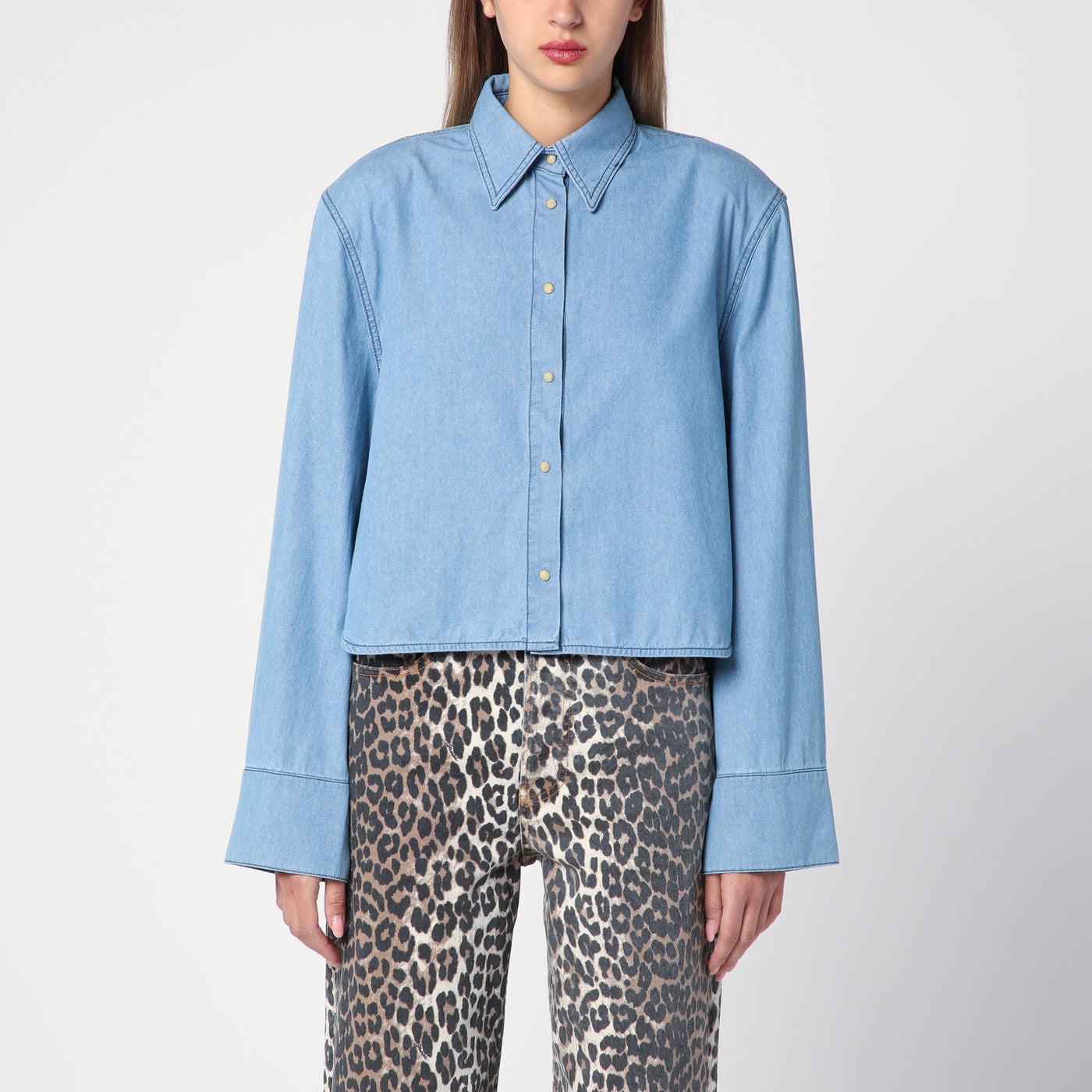 HALFBOY Camicia azzurra in denim