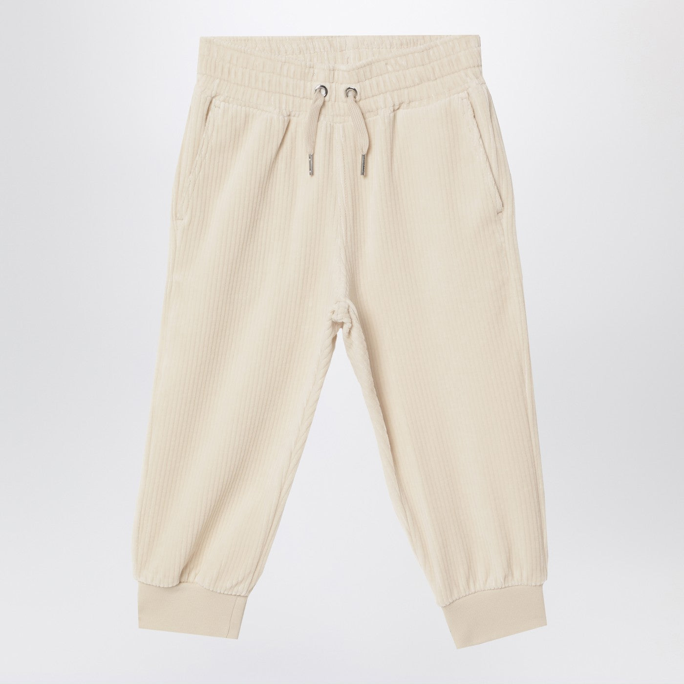 Givenchy Pantalone tuta bianco in velluto