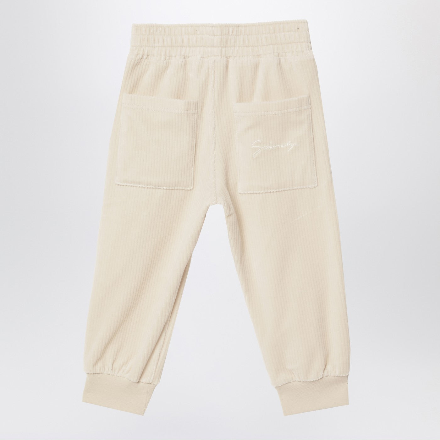 Givenchy Pantalone tuta bianco in velluto, view 2