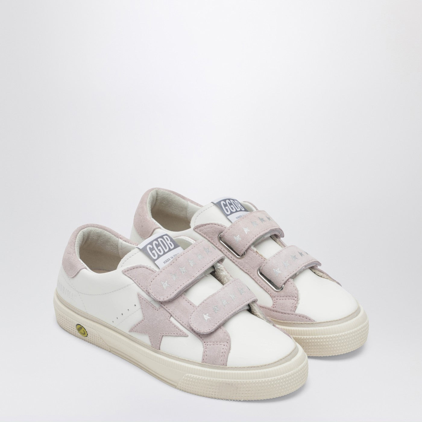 Golden Goose Sneakers May School bianca/rosa, view 2