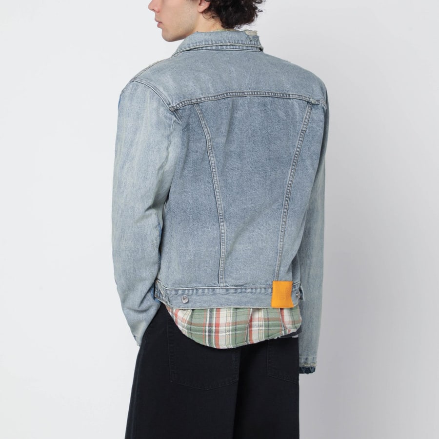 GALLERY DEPT Giacca blu indaco in denim, view 3