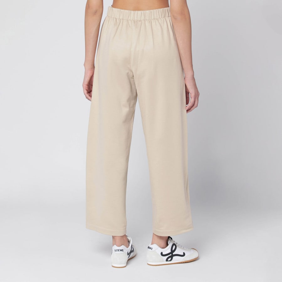 Max Mara Pantalone beige in misto seta, view 4