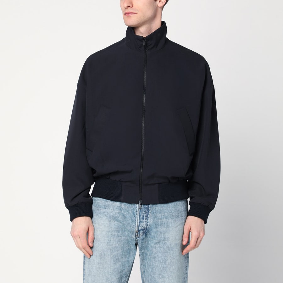 Fear of God Giacca con zip blu navy in lana
