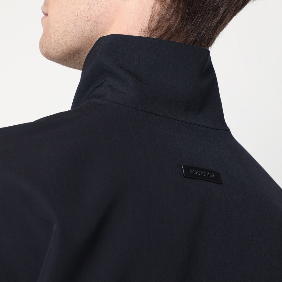 Fear of God Giacca con zip blu navy in lana, view 4